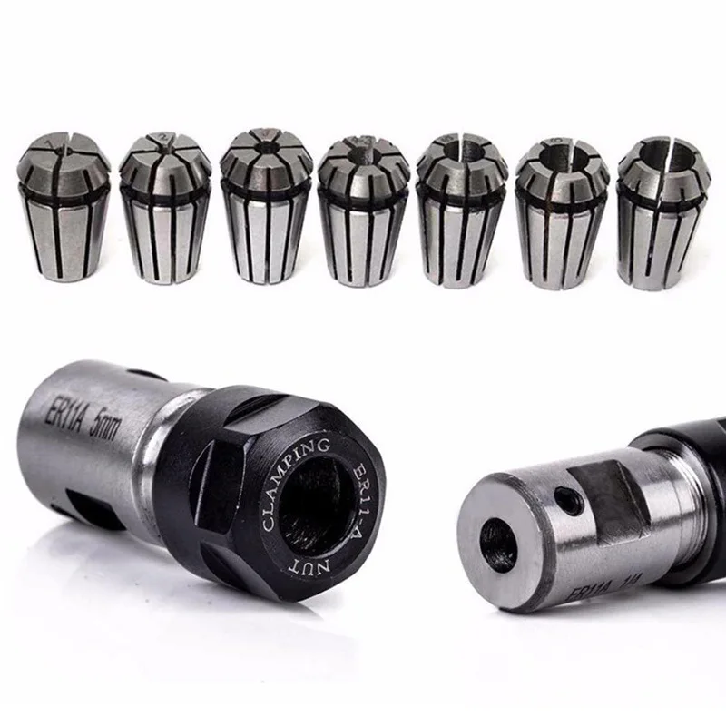 spindle motor clamp collet Chuck Hoder ER11 1mm 2mm 3mm 4m 5mm 6mm 7mm Collet Nut shaft motor lengthened clamp for CNC Milling
spindle motor clamp collet Chuck Hoder ER11 1mm 2mm 3mm 4m 5mm 6mm 7mm Collet Nut shaft motor lengthened clamp for CNC Milling