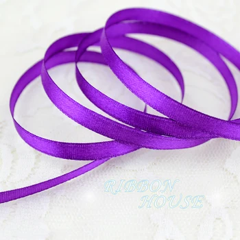 (25 yards/roll) 1/4" (6mm) Purple Single Face Satin Ribbon Webbing Decoration Gift Christmas Ribbons 
(25 yards/roll) 1/4" (6mm) Purple Single Face Satin Ribbon Webbing Decoration Gift Christmas Ribbons
