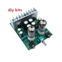 Diy комплекты HIFI 6J1 ламповый усилитель усилители для наушников LM1875T Усилитель мощности доска 30 Вт ламповый буфер(China)