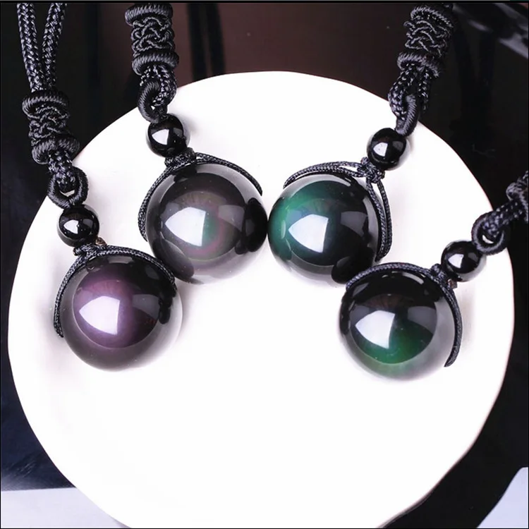 Fashion Women and Men Black Obsidian Rainbow Necklaces & Pendants Natural Stone Pendant Transfer Good Lucky Love Energy Gift
Fashion Women and Men Black Obsidian Rainbow Necklaces & Pendants Natural Stone Pendant Transfer Good Lucky Love Energy Gift