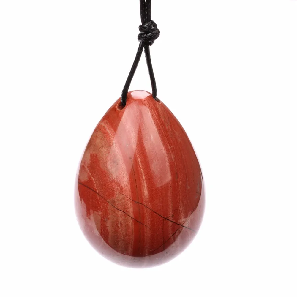 yaye 50*40mm Drilled Natural Red Jasper Stone Crystal Pendant Necklace Yoni Egg for Women Health Care for Kegel Exercise
yaye 50*40mm Drilled Natural Red Jasper Stone Crystal Pendant Necklace Yoni Egg for Women Health Care for Kegel Exercise