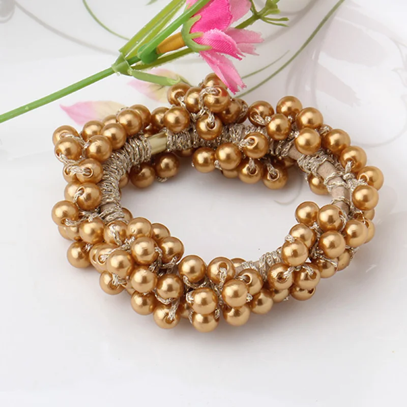 New Korean Style Women Hair Accessories 2 Styles Pop Elastic Pearls Beads Hair Band Rope Scrunchie Ponytail Holder Hair Band
New Korean Style Women Hair Accessories 2 Styles Pop Elastic Pearls Beads Hair Band Rope Scrunchie Ponytail Holder Hair Band
