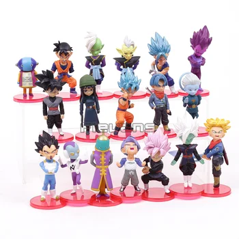 Dragon Ball Super PVC Figures Toys Super Saiyan Blue Hair Son Goku Gohan Vegeta Trunks Mai Zamasu 18pcs/set
Dragon Ball Super PVC Figures Toys Super Saiyan Blue Hair Son Goku Gohan Vegeta Trunks Mai Zamasu 18pcs/set