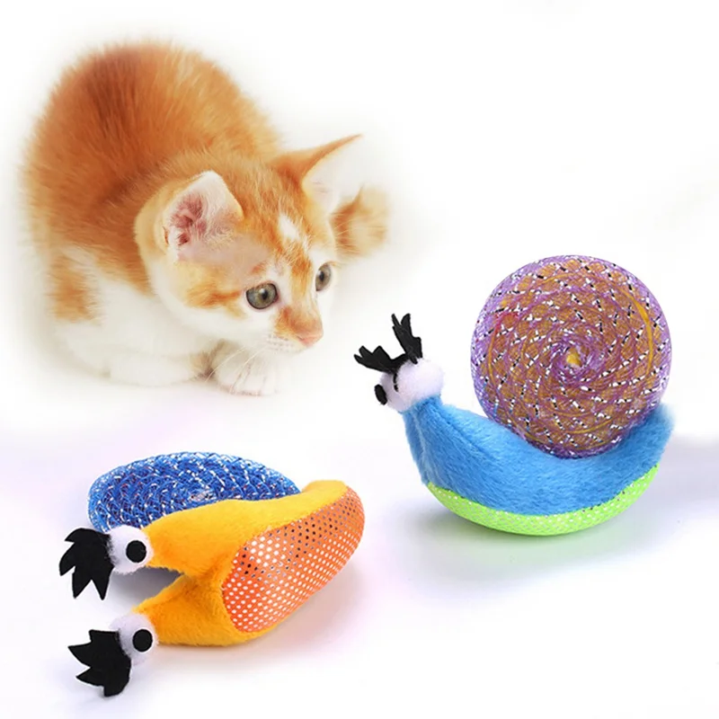 Pet Cat Toy Cute Snail Shape Plush Scratch Toys For Cats Kittens Interactive Toy Grinding Claw Cat Appease Toys Cat Supplies
Pet Cat Toy Cute Snail Shape Plush Scratch Toys For Cats Kittens Interactive Toy Grinding Claw Cat Appease Toys Cat Supplies