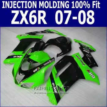 Green black ZX6R 2008 08 - 07 2007 Fairing kit For KAWASAKI NINJA Aftermarket Fairings g18
Green black ZX6R 2008 08 - 07 2007 Fairing kit For KAWASAKI NINJA Aftermarket Fairings g18