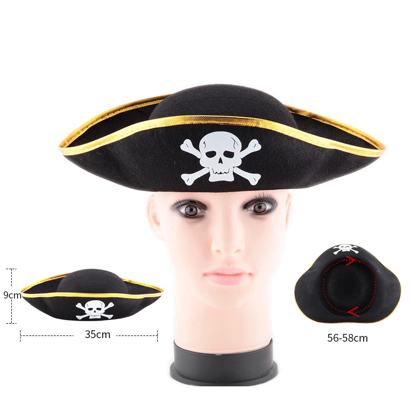 BAZZERY Pirate Hat Skull Print Pirate Captain Costume Cap Halloween Masquerade Party Cosplay Hat Props
BAZZERY Pirate Hat Skull Print Pirate Captain Costume Cap Halloween Masquerade Party Cosplay Hat Props