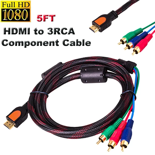 1 5 м высококачественные компонентные видеокабели HDMI 3 RCA для ТВ красный/зеленый и