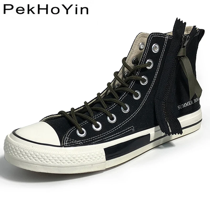 High Top New Fashion Sneakers Brand Canvas Men Casual Shoes Footwear Black Male Flats Shoes Rubber Soft Men Walking Shoes Super
High Top New Fashion Sneakers Brand Canvas Men Casual Shoes Footwear Black Male Flats Shoes Rubber Soft Men Walking Shoes Super