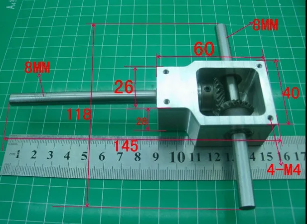1Set 90Degree Ratio 1:1 --Shaft D: 8MM Reversing Angle Spiral Bevel Gear Box Small Reduction
1Set 90Degree Ratio 1:1 --Shaft D: 8MM Reversing Angle Spiral Bevel Gear Box Small Reduction