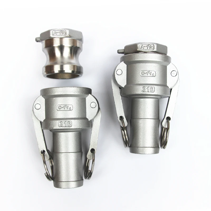 1/2" 3/4" 1" 1-1/4" 1-1/2" Hose Barb To BSPT Female Thread 304 Stainless Steel C + A Type Camlock Cam Lock Fitting Pump Adapter
1/2" 3/4" 1" 1-1/4" 1-1/2" Hose Barb To BSPT Female Thread 304 Stainless Steel C + A Type Camlock Cam Lock Fitting Pump Adapter