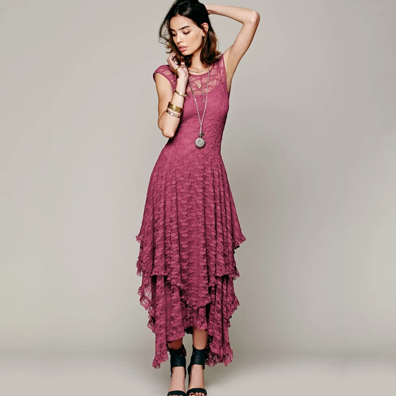 Women Boho Lace Mesh Hollow Out Maxi Dresses Irregular Draped Backless See Through Party Dress Sexy Sleeveless Long tank Dress
Women Boho Lace Mesh Hollow Out Maxi Dresses Irregular Draped Backless See Through Party Dress Sexy Sleeveless Long tank Dress