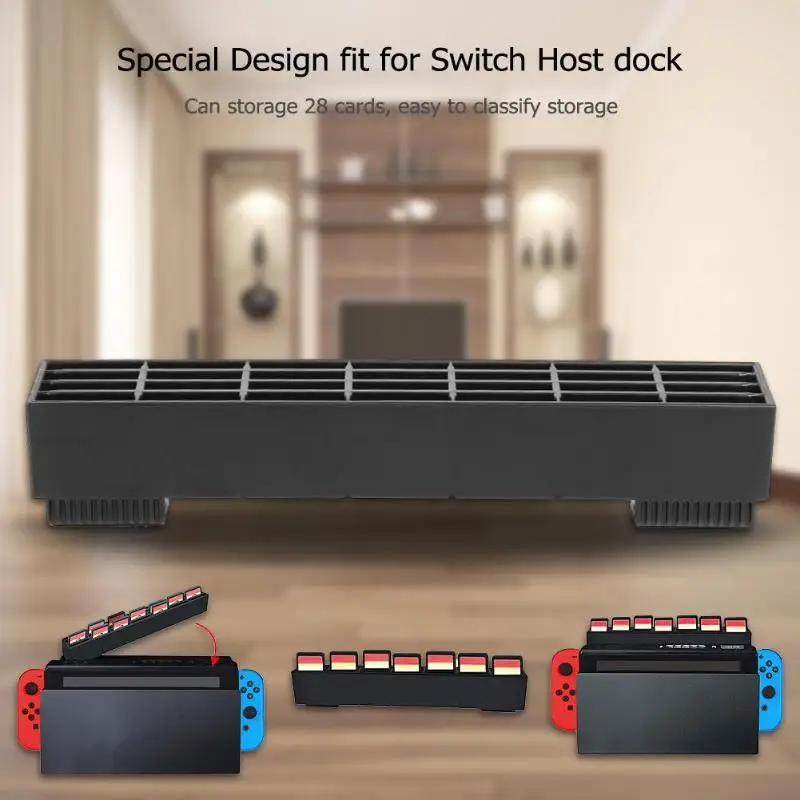 ALLOYSEED 28 Slot Game Card Plastic Storage Case Cover Holder Bracket Stand Box For Nintend Switch Game Console Dock Accessories
ALLOYSEED 28 Slot Game Card Plastic Storage Case Cover Holder Bracket Stand Box For Nintend Switch Game Console Dock Accessories
