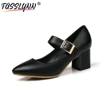 TASSLYNN 2019 Woman Pumps Leisure Pointed Toe Buckle Strap Women's Shoes Square High Heels Spring OL Shoes for Women Size 34-43
TASSLYNN 2019 Woman Pumps Leisure Pointed Toe Buckle Strap Women's Shoes Square High Heels Spring OL Shoes for Women Size 34-43