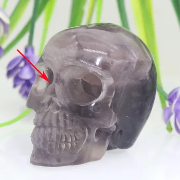 2"BLACK GRAY FLUORITE Handmade Carved Crystal Skull Crystal Realistic Crystal Healing Furnishing Articles Figurine TD83 
2"BLACK GRAY FLUORITE Handmade Carved Crystal Skull Crystal Realistic Crystal Healing Furnishing Articles Figurine TD83