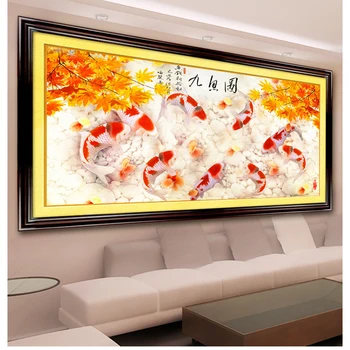 90*40cm 5d Diy Diamond Painting Cross Stitch nine fishes Diamond Embroidery animal cube Round Diamond Mosaic Pictures Needlework
90*40cm 5d Diy Diamond Painting Cross Stitch nine fishes Diamond Embroidery animal cube Round Diamond Mosaic Pictures Needlework