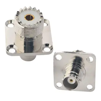 (50 pieces/lot) Nickel Plated UHF Female to BNC Female Panel Connector with 4 Holes RF Coax Adapter
(50 pieces/lot) Nickel Plated UHF Female to BNC Female Panel Connector with 4 Holes RF Coax Adapter