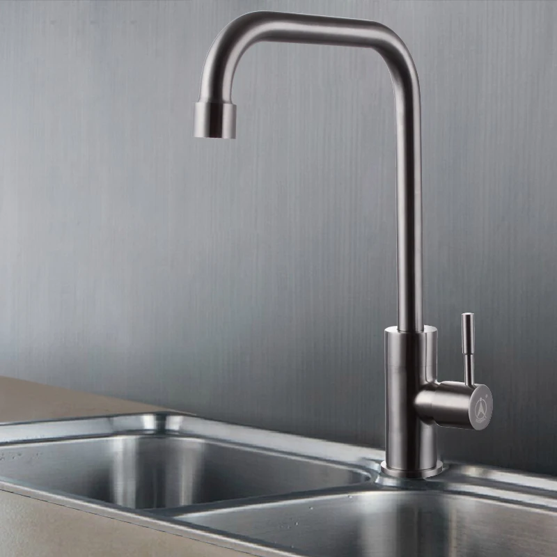 KES K8050A/B SUS304 Stainless Steel Cold Tap Faucet w/ 24-Inch Supply Hose