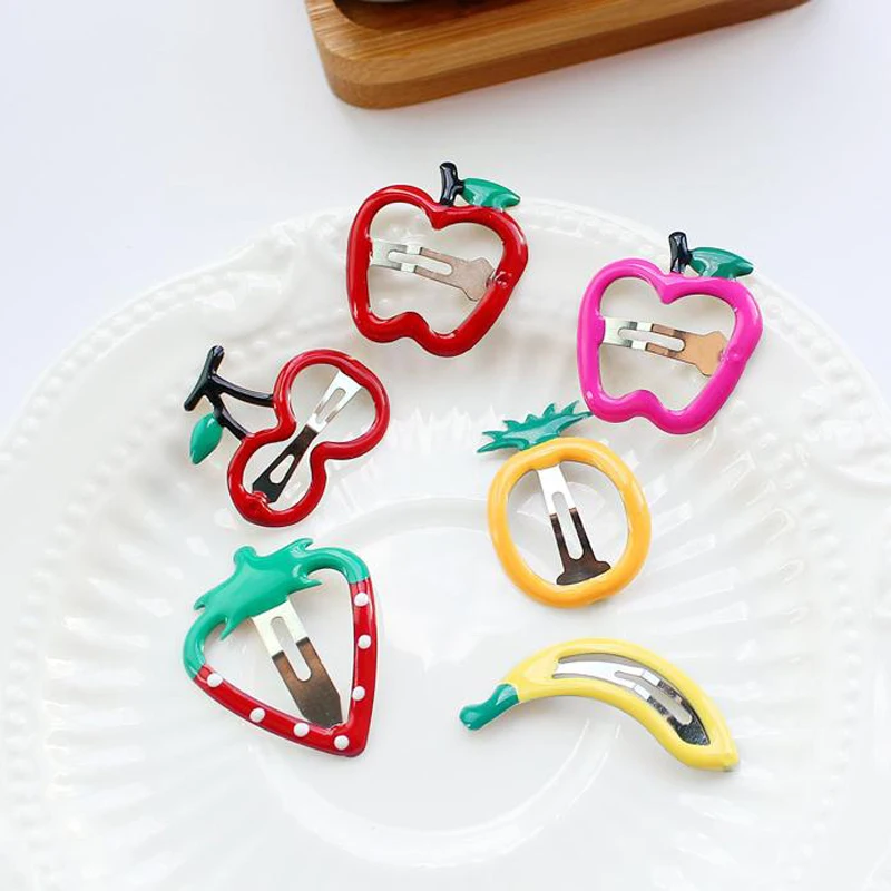 New Children Hair Ornaments Hairpin Fruit Strawberry Apple Banana Cherry Baby Clip BB Clip Princess Side Clip Wholesale 2Pcs/Lot
New Children Hair Ornaments Hairpin Fruit Strawberry Apple Banana Cherry Baby Clip BB Clip Princess Side Clip Wholesale 2Pcs/Lot