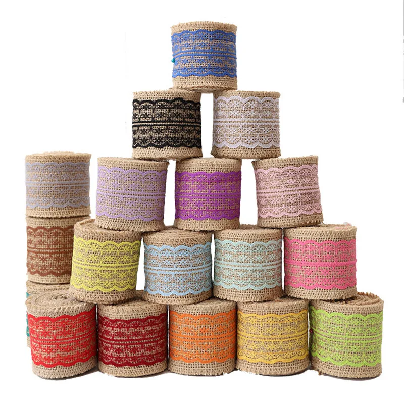 Wholesale 18 colors width 6cm length 2meter color lace linen roll European and American retro style wedding decorative ribbon
Wholesale 18 colors width 6cm length 2meter color lace linen roll European and American retro style wedding decorative ribbon