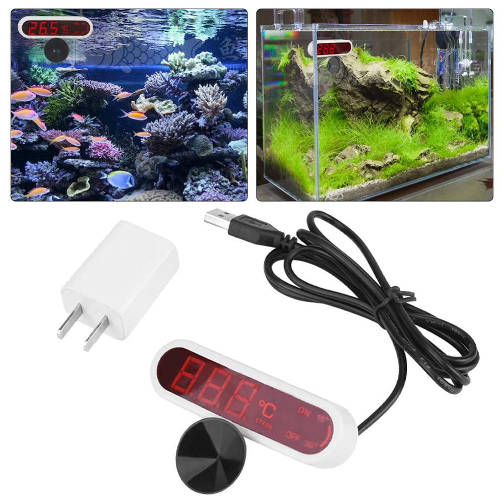 Fish Tank Aquarium Thermometer LED Digital Show Water Tank Temperature Strong Suction With Adapter Cup Fish Tank Accessories
Fish Tank Aquarium Thermometer LED Digital Show Water Tank Temperature Strong Suction With Adapter Cup Fish Tank Accessories