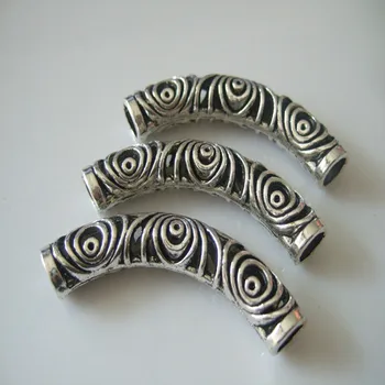 20Pcs Antique Silver Color Swirl Tube 5mm Hole For Bracelet Necklace Jewelry Findings
20Pcs Antique Silver Color Swirl Tube 5mm Hole For Bracelet Necklace Jewelry Findings