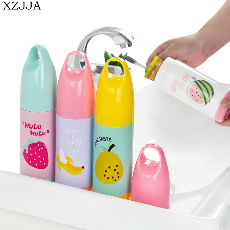 XZJJA Portable Cartoon Tooth Brush Storage Box Travel Toothbrush Boxes Tableware Fork Spoons Protect Container
XZJJA Portable Cartoon Tooth Brush Storage Box Travel Toothbrush Boxes Tableware Fork Spoons Protect Container