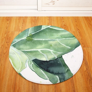 Round Carpets for Living Room Green plant Printed Parlor Bedroom Chair Rugs Toilet Bath Decorate Non-slip Door Mat
Round Carpets for Living Room Green plant Printed Parlor Bedroom Chair Rugs Toilet Bath Decorate Non-slip Door Mat
