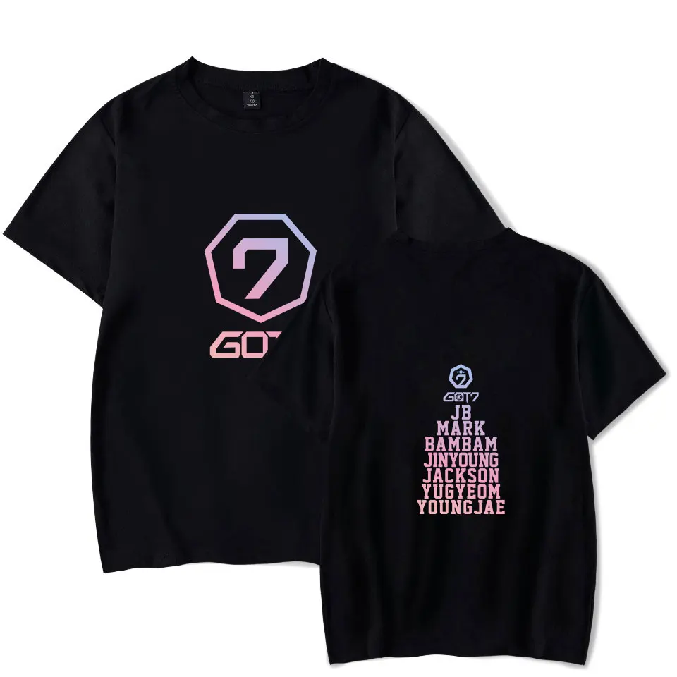 GOT7 Korean Group Women's Kpop O-Neck Short Sleeves T Shirts Woman/Men's Summer Album Cotton T-shirt Hip Hop Streetwear T-Shirt
GOT7 Korean Group Women's Kpop O-Neck Short Sleeves T Shirts Woman/Men's Summer Album Cotton T-shirt Hip Hop Streetwear T-Shirt
