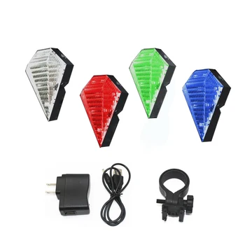 8 LED 2 Laser Bicycle Tail Light Flashlight Diamond Shaped Bike Tail Rear Rechargeable Light Lamp
8 LED 2 Laser Bicycle Tail Light Flashlight Diamond Shaped Bike Tail Rear Rechargeable Light Lamp