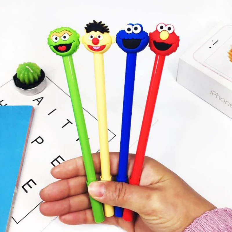 4 Pcs/set Cute 0.5mm Anime Sesame Street Elmo Gel Pens Black Ink Signature Pens Korean Stationery Gifts School Office Supply
4 Pcs/set Cute 0.5mm Anime Sesame Street Elmo Gel Pens Black Ink Signature Pens Korean Stationery Gifts School Office Supply