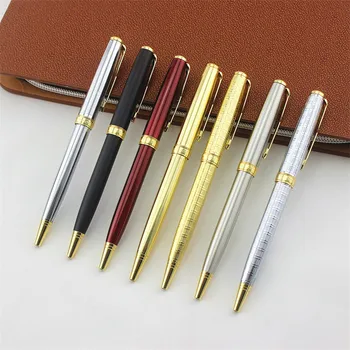 1pcs Stainless steel rod rotating Metal ballpoint Pen Stationery Ballpen 0.7mm Blue ink Office & School Supplies
1pcs Stainless steel rod rotating Metal ballpoint Pen Stationery Ballpen 0.7mm Blue ink Office & School Supplies