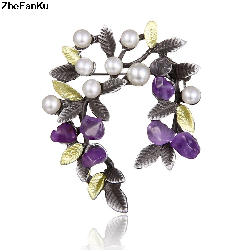Colorful Natural Stone Leaf Brooches Pins Vintage Style Imitation Pearl Big Women Brooch Wedding Accessories Free Shipping
Colorful Natural Stone Leaf Brooches Pins Vintage Style Imitation Pearl Big Women Brooch Wedding Accessories Free Shipping