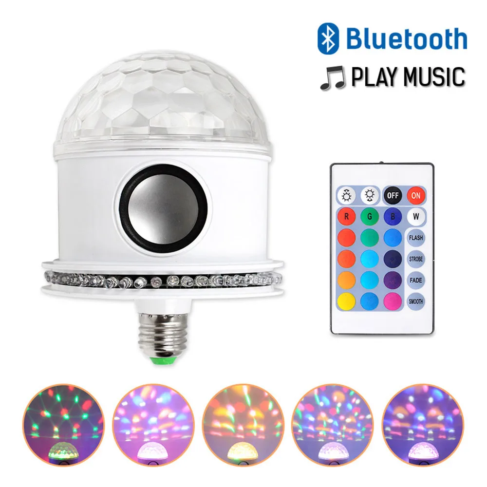12W Big magic ball LED Bluetooth Music RGB Colorful Atmosphere Scenario Wireless Control Cross-border Specialized Ball Bulb Lamp
12W Big magic ball LED Bluetooth Music RGB Colorful Atmosphere Scenario Wireless Control Cross-border Specialized Ball Bulb Lamp