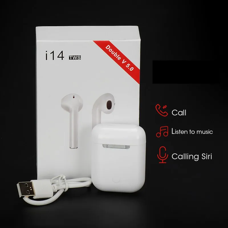i14 TWS Portable Wireless Earphone Touch Control Bluetooth Earphones Sports Earbuds 3D Bass PK For iPhone P30
i14 TWS Portable Wireless Earphone Touch Control Bluetooth Earphones Sports Earbuds 3D Bass PK For iPhone P30