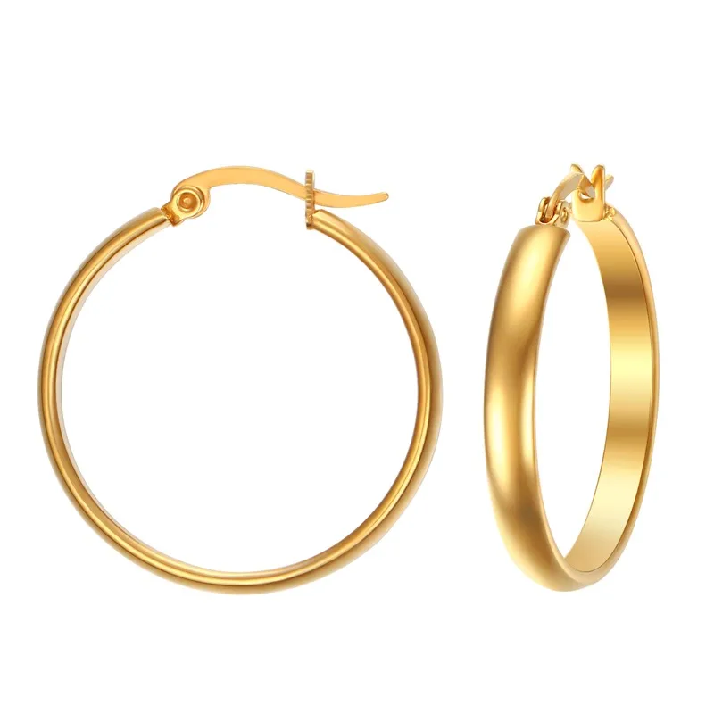 Classic Round Big Hoop Earring Stainless Steel Trendy Wholesale Large Size Punk Earrings For Women Gifts Drop Shipping. EH-169
Classic Round Big Hoop Earring Stainless Steel Trendy Wholesale Large Size Punk Earrings For Women Gifts Drop Shipping. EH-169