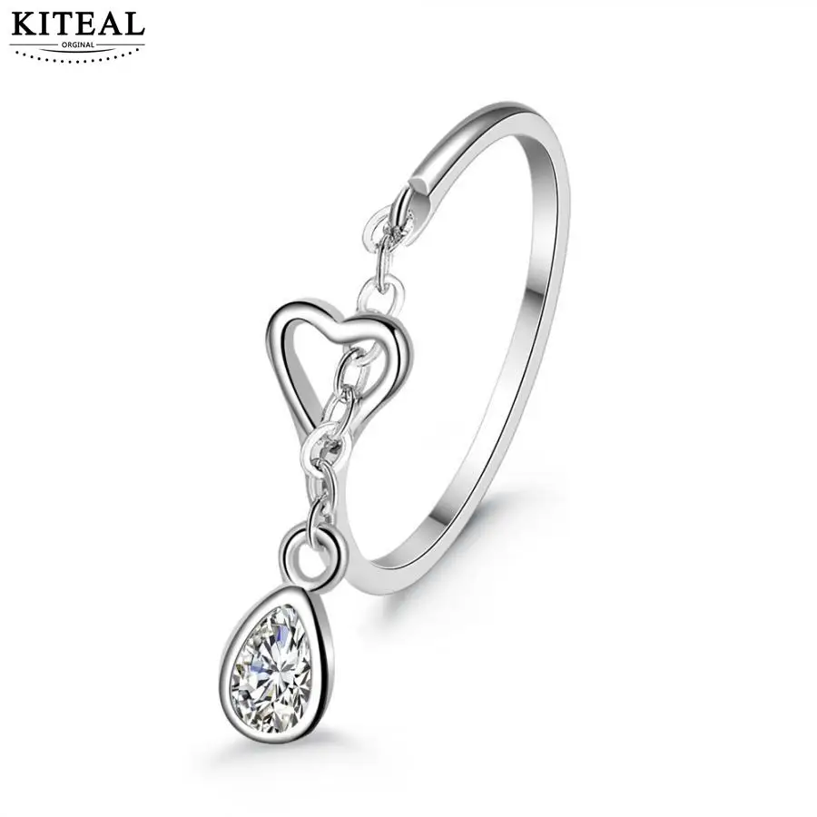 KITEAL 2018 New Fashion Silver charms Drop of Water crystal Dangle Open Finger Rings for Women Luxury Jewelry 925 stamp
KITEAL 2018 New Fashion Silver charms Drop of Water crystal Dangle Open Finger Rings for Women Luxury Jewelry 925 stamp