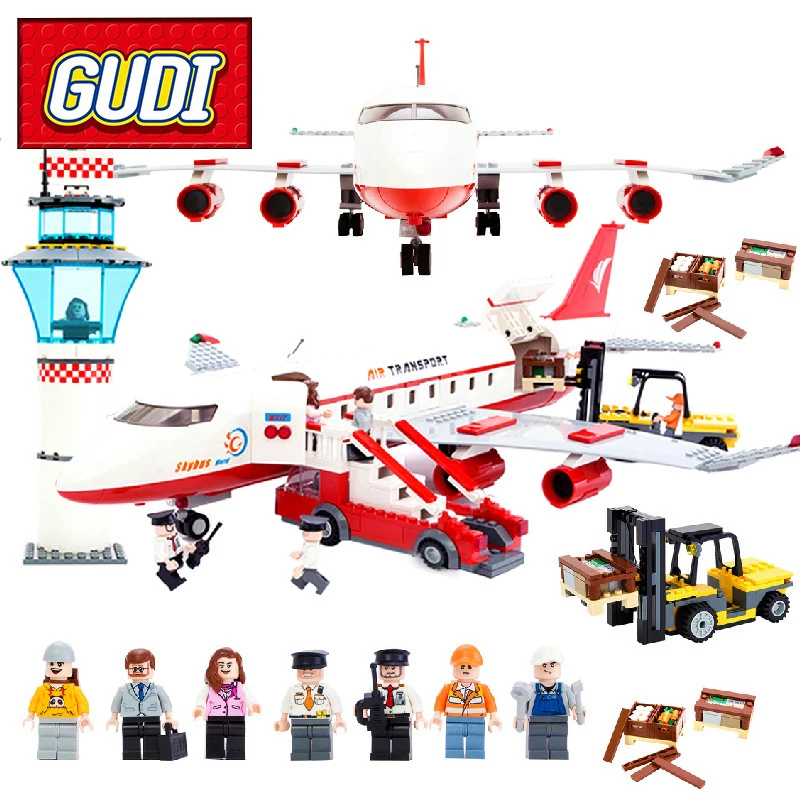 GUDI 8913 City Passenger Airplane Building Blocks 856pcs Kids DIY Bricks Toys for Children Birthday Gift Toy Brinquedos
GUDI 8913 City Passenger Airplane Building Blocks 856pcs Kids DIY Bricks Toys for Children Birthday Gift Toy Brinquedos