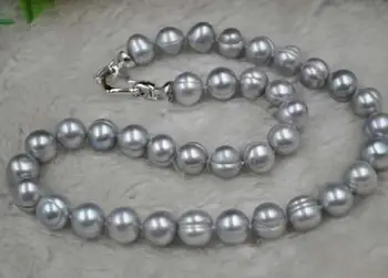 wholesale 18" 11-12mm Nearly round gray freshwater pearl necklace
wholesale 18" 11-12mm Nearly round gray freshwater pearl necklace