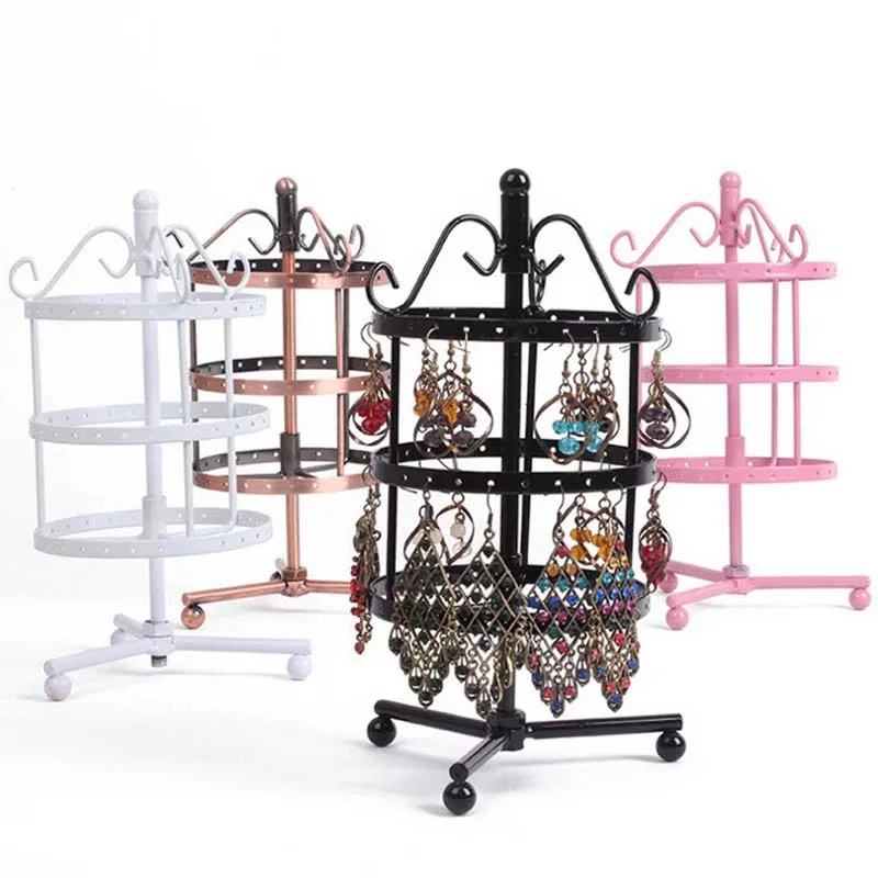 New 72 Holes Metal Earring Display Earring &slide Bead Turnable Necklace Jewelry Display Rack Stand Holder Shelf
New 72 Holes Metal Earring Display Earring &slide Bead Turnable Necklace Jewelry Display Rack Stand Holder Shelf