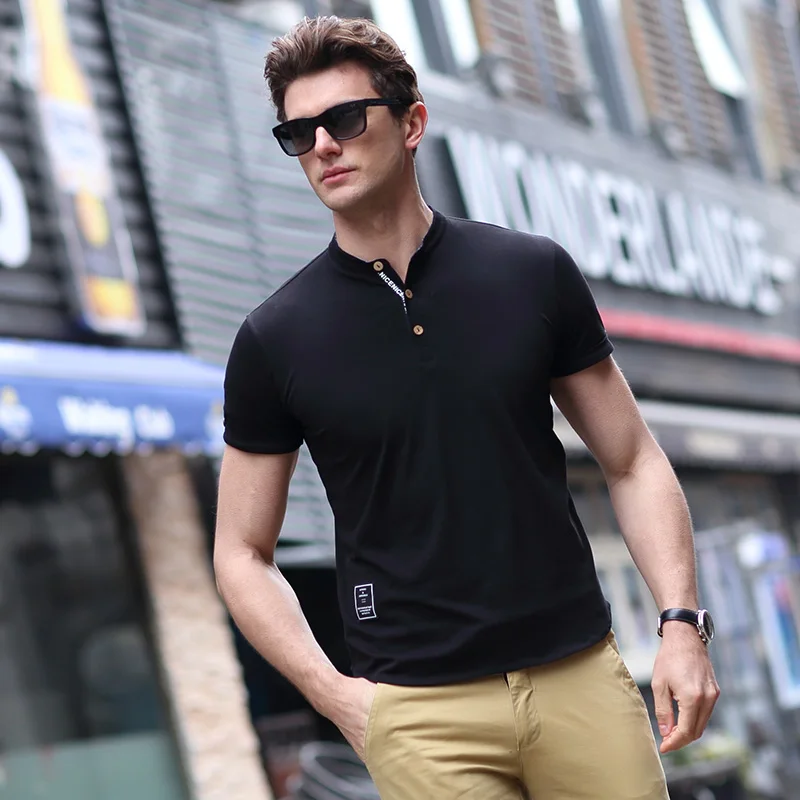JUNGLE ZONE Brand Business T-shirt Men's short-sleeved t-shirt Cozy men cotton short sleeve T-shirt 6102
JUNGLE ZONE Brand Business T-shirt Men's short-sleeved t-shirt Cozy men cotton short sleeve T-shirt 6102