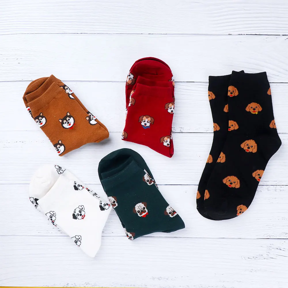 New Cotton Women Crew Socks Cartoon Puppy Dog Animal Sock Pattern Funny Sock Warm Breathable Socks
New Cotton Women Crew Socks Cartoon Puppy Dog Animal Sock Pattern Funny Sock Warm Breathable Socks