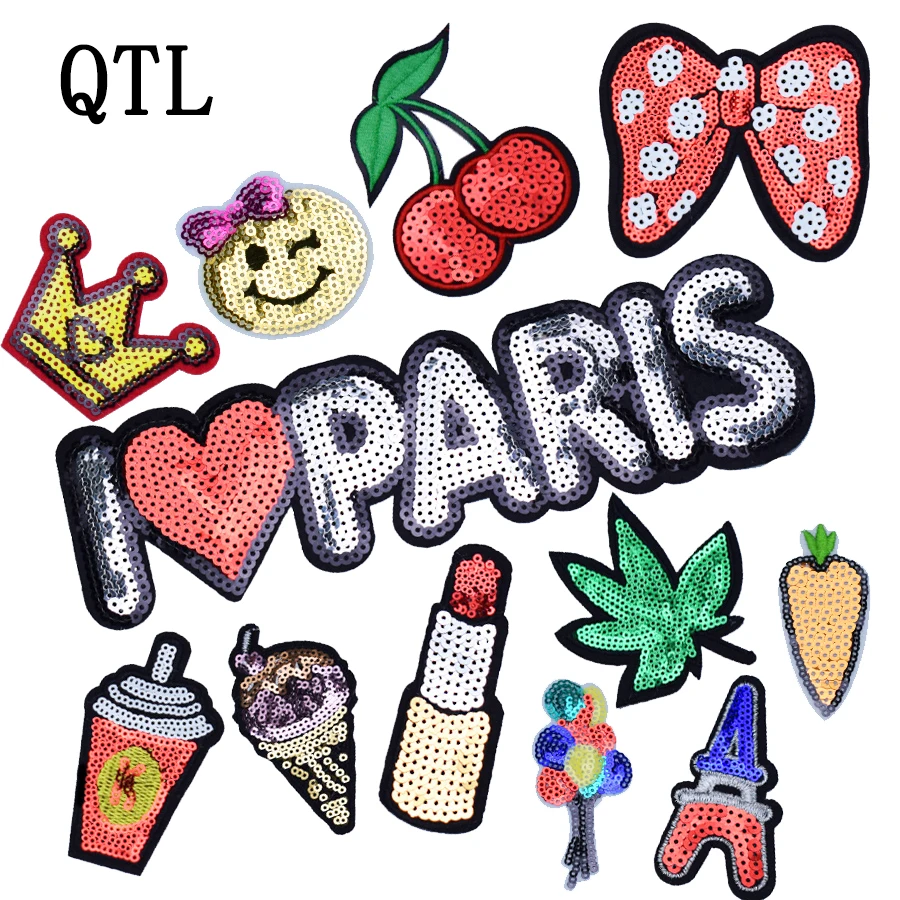 1PCS sequin series embroidery patches for clothing iron on patch appliques for jeans apparel sew accessories for clothes patch
1PCS sequin series embroidery patches for clothing iron on patch appliques for jeans apparel sew accessories for clothes patch