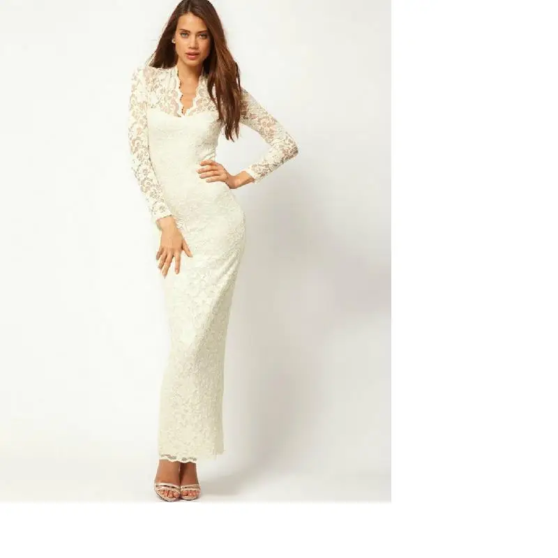 2017 explosion free delivery door dress sexy deep V-neck long-sleeved lace printing hollow long dress vestidos plue size G45
2017 explosion free delivery door dress sexy deep V-neck long-sleeved lace printing hollow long dress vestidos plue size G45