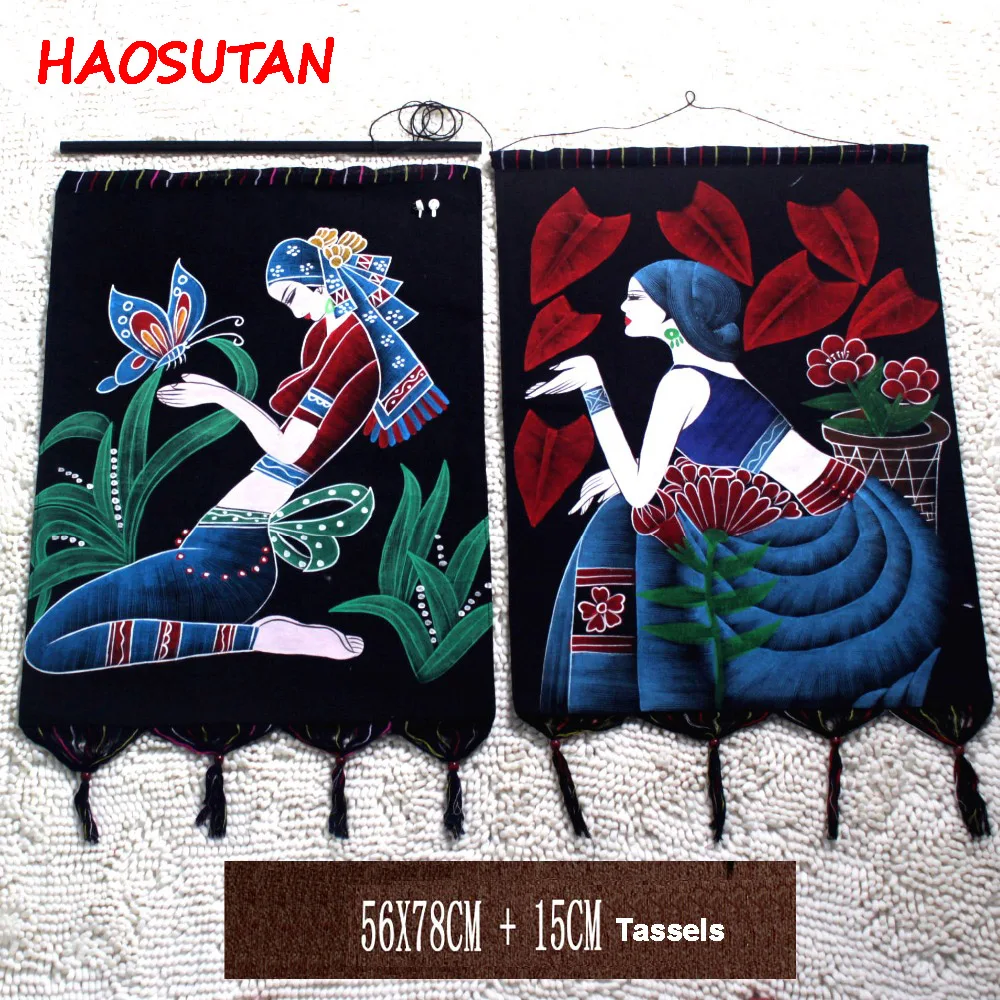 HAOSUTAN Batik Printing Cotton Wall Hang Textile Chinese Traditional Home Decorative Painting Warm House Gift
HAOSUTAN Batik Printing Cotton Wall Hang Textile Chinese Traditional Home Decorative Painting Warm House Gift