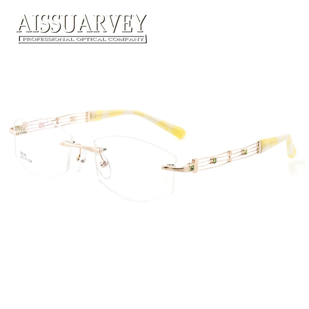 Women Glasses Frames Rimless Eyeglasses Optical Brand Designer Prescription Elegant Fashion Light Eyewear Goggles Flexible New
Women Glasses Frames Rimless Eyeglasses Optical Brand Designer Prescription Elegant Fashion Light Eyewear Goggles Flexible New