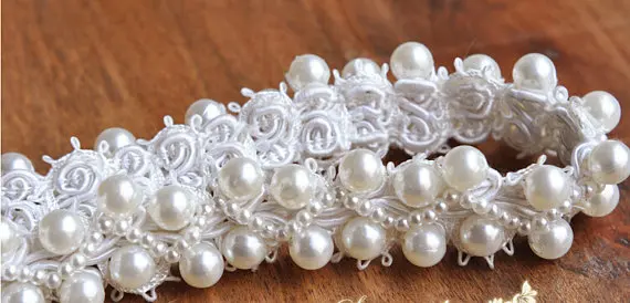 5 yards Pearl Beaded Trim Bridal Sash Bridal Belt Beaded Jewelry Trim Pearl Beading Trim
5 yards Pearl Beaded Trim Bridal Sash Bridal Belt Beaded Jewelry Trim Pearl Beading Trim