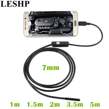 LESHP Borescope Camera 6 LED 7mm 1/1.5/2/3.5/5M Waterproof Mini USB Inspection Endoscope For Android 640*480 Phones/1280*720 PC
LESHP Borescope Camera 6 LED 7mm 1/1.5/2/3.5/5M Waterproof Mini USB Inspection Endoscope For Android 640*480 Phones/1280*720 PC