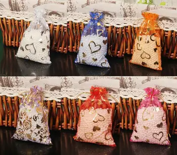 100pcs 7*9cm FOIL GOLD Heart Rose Candy Chocolate Gauze Bag Pouch For Jewelry Wedding Party Festival Favor Gift
100pcs 7*9cm FOIL GOLD Heart Rose Candy Chocolate Gauze Bag Pouch For Jewelry Wedding Party Festival Favor Gift