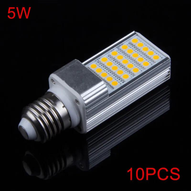 High quality G24 5W LED Bulb 25 SMD5050 Horizontal Plug LED Lamp E27 G24 LED Light 85-265V Warm White/Cold White 10PCS
High quality G24 5W LED Bulb 25 SMD5050 Horizontal Plug LED Lamp E27 G24 LED Light 85-265V Warm White/Cold White 10PCS