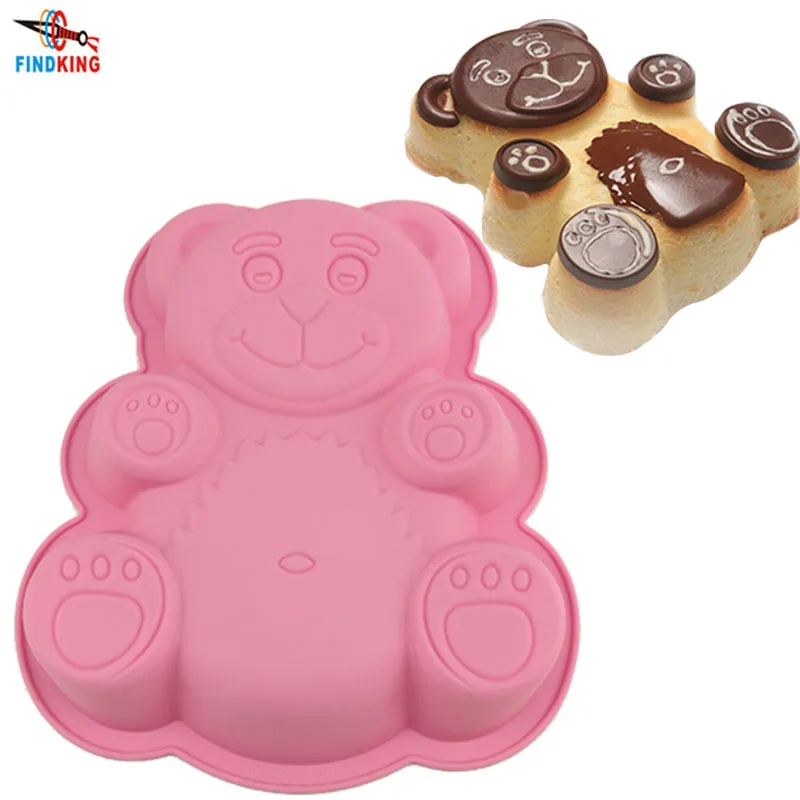 FINDKING 28.5*23.5*3.5cm 114g DlY Cartoon Bear Shape 3D Silicone Cake Mold Baking Tools Bakeware Maker Mold Tray Baking
FINDKING 28.5*23.5*3.5cm 114g DlY Cartoon Bear Shape 3D Silicone Cake Mold Baking Tools Bakeware Maker Mold Tray Baking